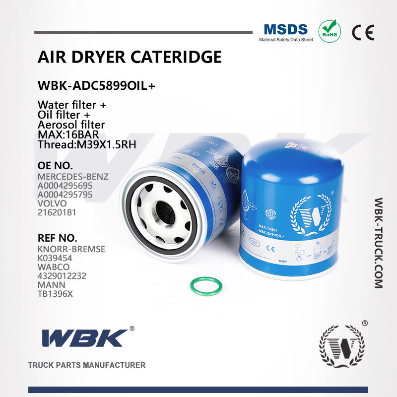 Air Dryer Cartridge Water filter + Oil filter + Aerosol filter