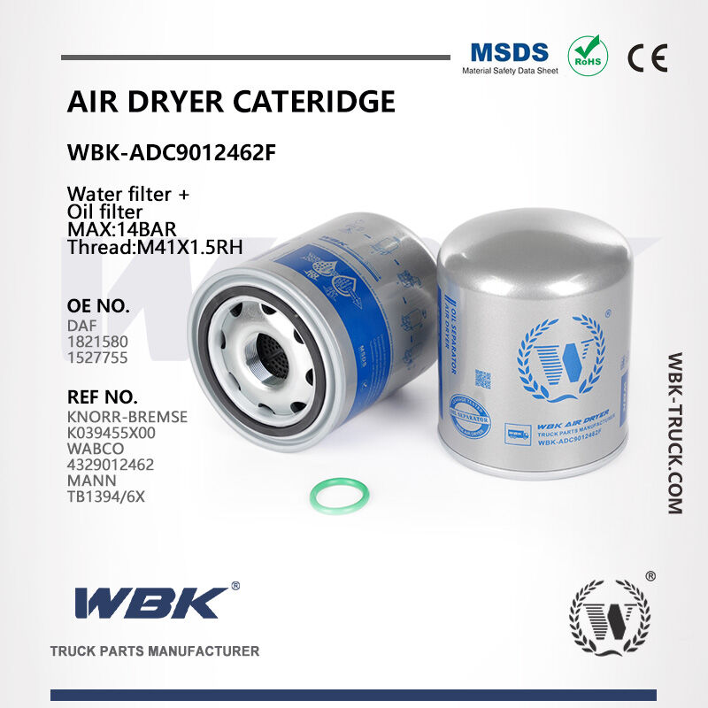 Air Dryer Cartridge Water filter + Oil filter