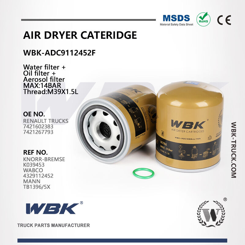 Air Dryer Cartridge Water filter + Oil filter + Aerosol filter